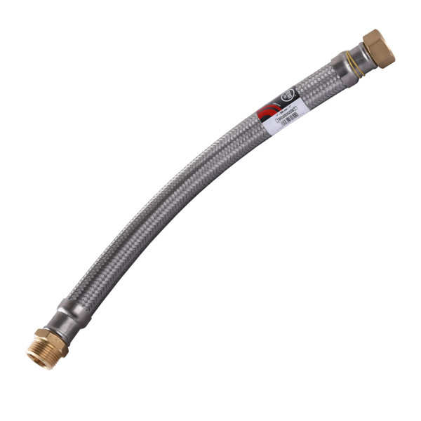 Шланг антивібраційний прямий Tucai Extra Twist 60 см 1" ЗВ, фото 1