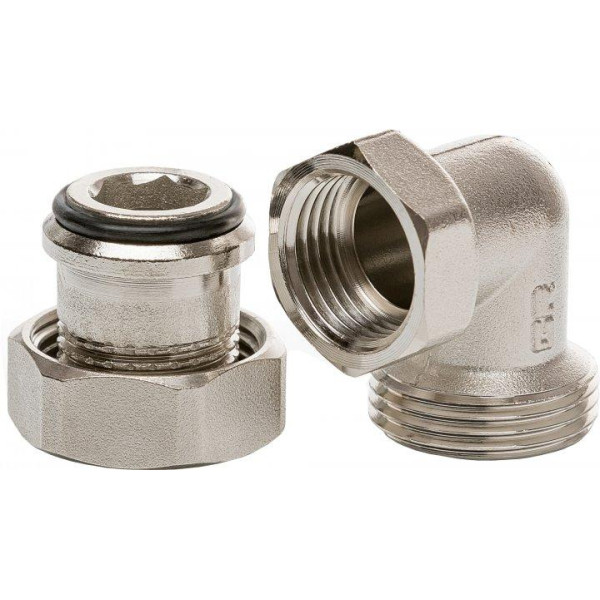 Згін з накидною гайкою 1/2" Iger 15 кутовий, фото 1