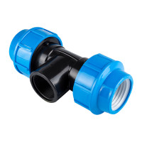 Тройник полиэтиленовый с внутренней резьбой 20х1/2" Unisera 260 (2300)