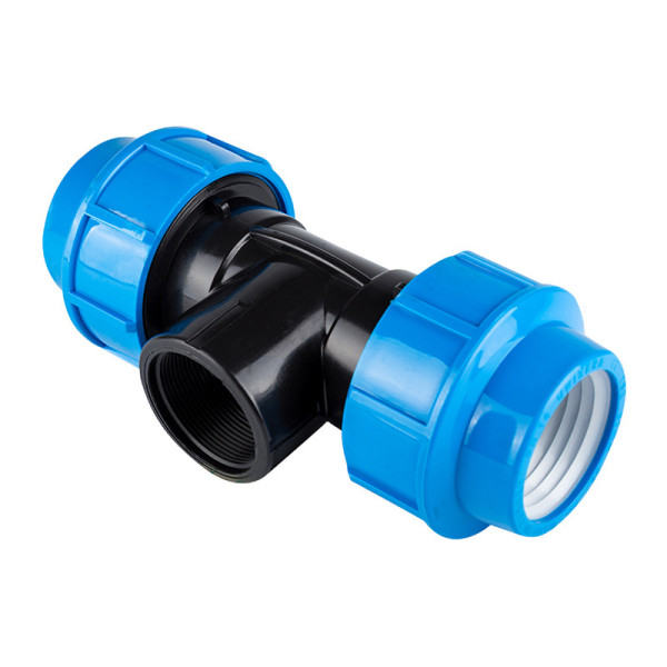 Тройник полиэтиленовый с внутренней резьбой 20х3/4" Unisera 260 (2301), фото 1