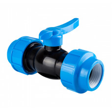 Кран кульовий поліетиленовий Unisera 20 мм (3100)