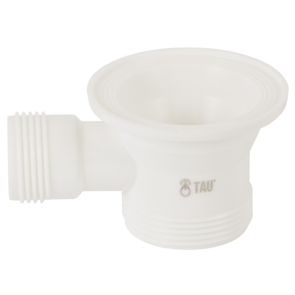 Сифон для ванни прямоточний з пробкою на ланцюжку і гнучким відведенням Ø40/50 мм TAU, фото 8