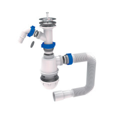 Сифон для мийки 1 1/2" під пральну машину Tau 9842720